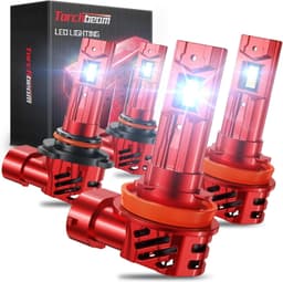 H11 LED Headlight Bulbs 145000LM 6500K Cool White Plug & Play CANBUS 4PCS gallery image 1