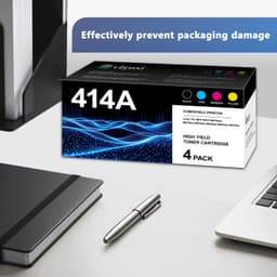 414A Toner Cartridges 4 Pack High Yield Compatible Replacement for HP 414A Ready gallery image 5