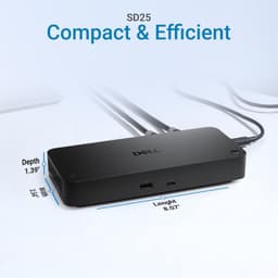 SD25 Pro Smart USB-C Dock 130W 2.5GbE Dual 4K HDMI 2.1 DP 1.4 10Gbps Hub gallery image 2