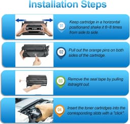 Toner Cartridge 148X Toner Cartridge (with Chip) Replacement Kit Set Ready Truck gallery image 7