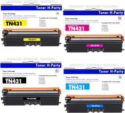 TN-431 TN431 4-Color Toner Cartridge Set 4 Pack Compatible for Brother TN431 TN gallery image 1