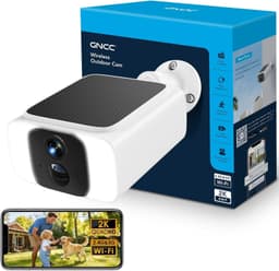 Solar Security Camera 4MP WiFi 2.4/5GHz Outdoor Color Night Vision gallery image 1