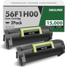 56F1H00 Black Toner Cartridge High Yield 2-Pack Compatible MS521dn MS421dn gallery image 1