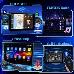 B0G6T5LB1R Video In-Dash Units w/GPS 2007 2+64G Car Radio Nissan Rogue 9 inch gallery image 5