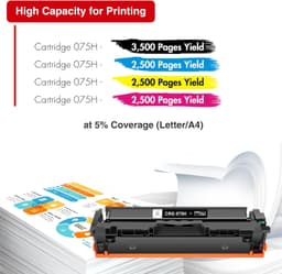 075H Toner Cartridge Set 075 LBP646Cdw MF665Cdw MF663Cdw Compatible for Canon Co gallery image 4