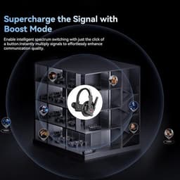 Telephone Headsets Black XTALK XPro5 X5 Wireless Headset Intercom System 2.4GHz gallery image 5