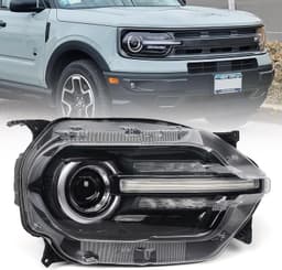 Right LED Headlight Assembly for Ford Bronco Sport 2021-2023 Projector RH gallery image 1