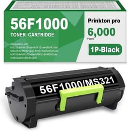 Compatible 56F1000 High Yield Black Toner Cartridge Compatible with Lexmark 56F1 gallery image 1