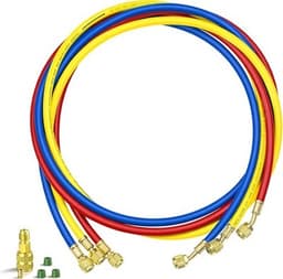 Other Fittings & Adapters Yellow Blue Red Upgrade 1/4in A2L Refrigerant Hose 8FT gallery image 1