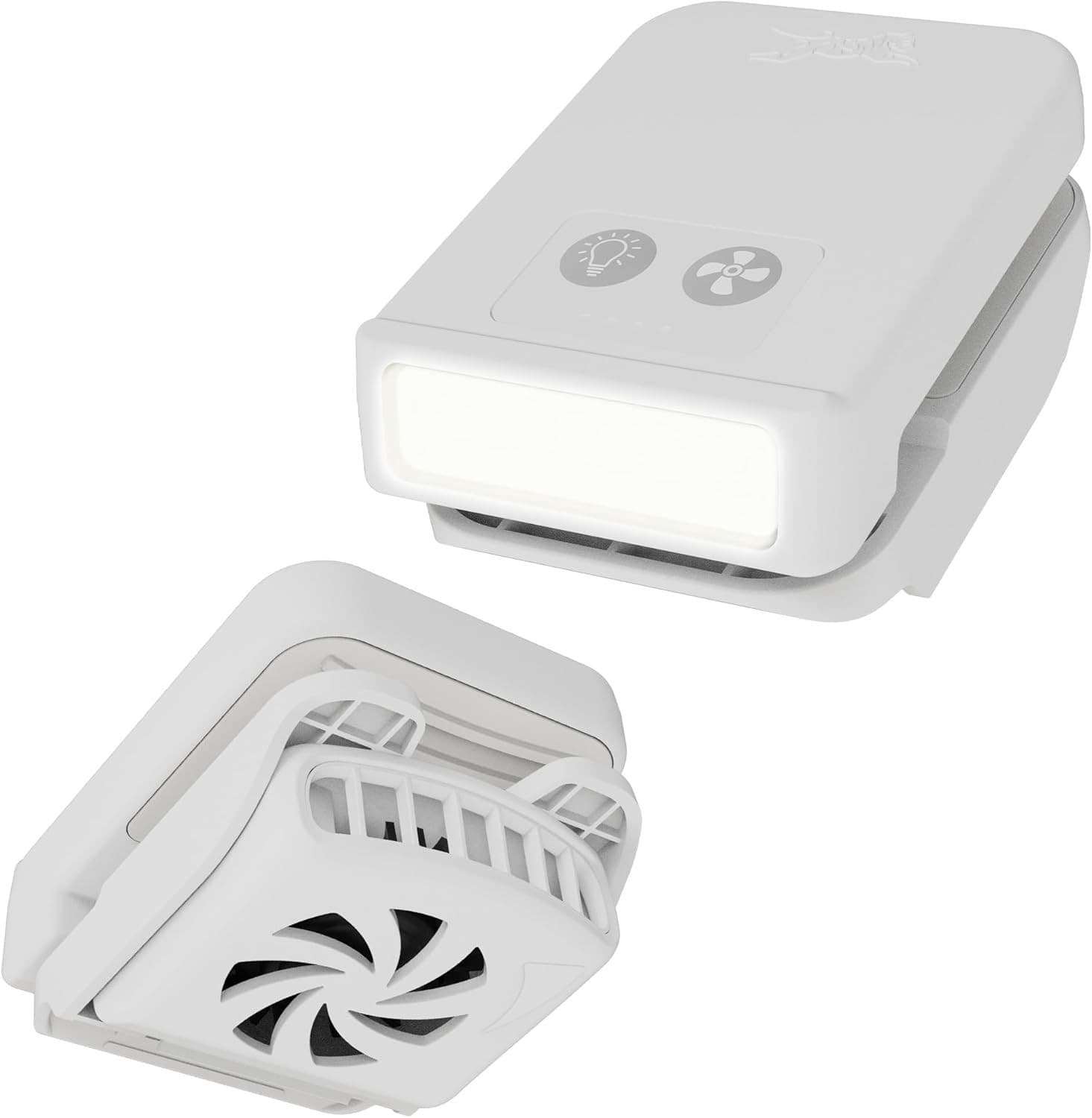 Tigeraire Breezy Pro Hard Hat Clip On Fan 400 Lumen Light USB C IP56