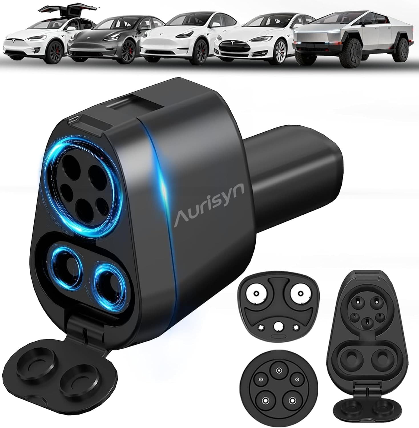CCS to Tesla Charger Adapter 2-in-1 Fast Charging for Model 3 Y S X