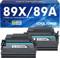 89X 89A Black Toner Cartridge 2 Pack High Yield w Chip for Laser Printers gallery image 6