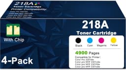 218A Toner Cartridges Combo Pack Compatible Replacement for HP 218A Work for Col gallery image 1