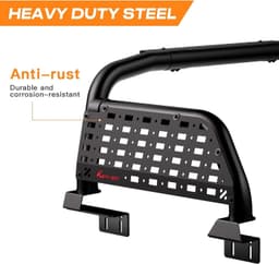 Universal Truck Bed Roll Bar Adjustable Black Chase Rack Fits Full Size Trucks gallery image 3
