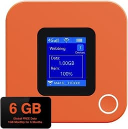 4G M418 Mobile Broadband Devices Red Orange 4G LTE Mobile Hotspot Device Total 6 gallery image 1
