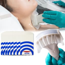 Adhesive Ultrasound Probe Covers Latex Free Clear Disposable 5×3 50 Pack gallery image 1