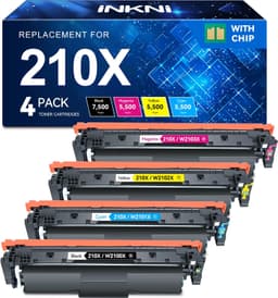 210X Toner Cartridges 4 Pack 4301fdw Compatible Replacement for HP 210X 210A 210 gallery image 1