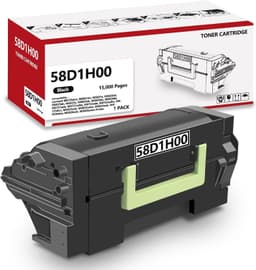 High Yield 58D1H00 Black Toner Cartridge 15000 Pages for Lexmark Printers gallery image 1