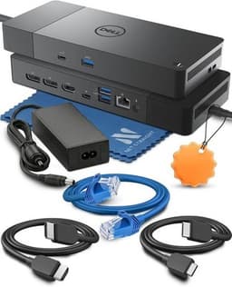 Laptop Docking Stations Black WD19S Docking Station 130W USB C Dock Dual 4K Disp gallery image 1
