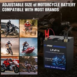 YTX14AH-BS Batteries YTX14AH BS Lithium Motorcycle Battery 12V 8Ah 640CCA LiFePO gallery image 5