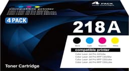 218A Toner Cartridges 4 Pack with Chip Replacement for HP 218A W2180A 218X W2180 gallery image 8