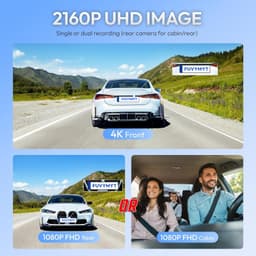 4K Front & 1080P Rear Dash Cam for Toyota Sienna 2021-2025 gallery image 6