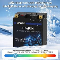 YTX14AH-BS Batteries YTX14AH BS Lithium Motorcycle Battery 12V 8Ah 640CCA LiFePO gallery image 6