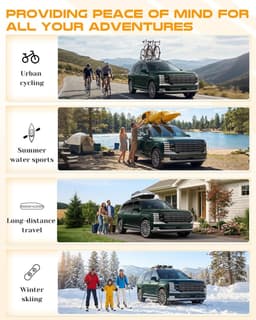 Snailfly Roof Rack Cross Bars for Hyundai Palisade 2026+ 260lb Lockable gallery image 2