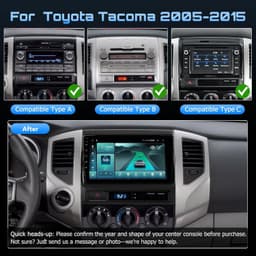 9″ Android Car Stereo Toyota Tacoma 2005–2015 Wireless CarPlay Cooling Fan gallery image 8