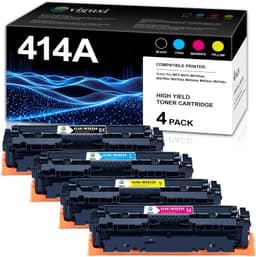 414A Toner Cartridges 4 Pack High Yield Compatible Replacement for HP 414A Ready gallery image 1