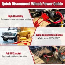 Wiring, Harnesses & Connectors 24 FT 2 AWG Quick Disconnect Winch Power Cable 2 gallery image 6