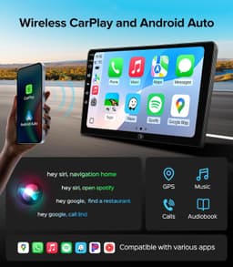 Android 13 Car Stereo Wireless CarPlay Android Auto Honda Accord 2008-2013 QLED gallery image 6