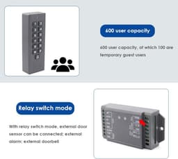 RFID Readers & Writers Grey Access Control Keypad Reader Smart Keypad Lock IP65 gallery image 6