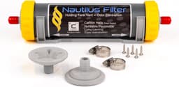 ™ Holding Tank Vent Odor Elimination Filter, Refillable Carbon Helix™, with Sili gallery image 1