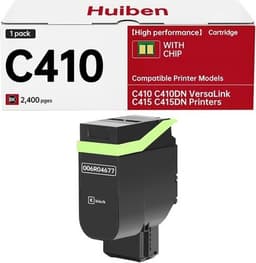 C410 Black Toner Cartridge (2,400 Pages) -006R04677 Compatible for Xerox C410 C4 gallery image 1