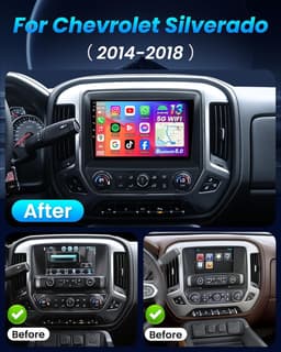 10.1″ Android 12 Car Stereo for Chevy Silverado 2014-2018 Wireless CarPlay gallery image 5
