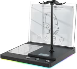 Bluetooth Audio Demo Base Headphone Stand RGB Display Retail Showcase gallery image 1