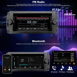Video In-Dash Units w/GPS 2006 5GWiFi Radio Dodge Ram 1500/2500/3500 2006 2008 gallery image 3