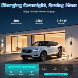 ‎40A EV CHARGER Charging Stations Portable Level 1&2 EV Charger 40 A 25FT 110V 2 gallery image 3