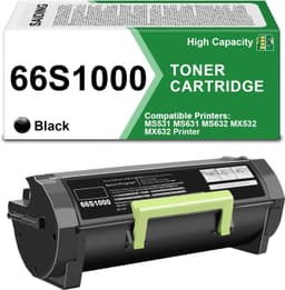Toner Cartridge High Yield 66S1000 Black Toner Cartridge Compatible Replacement gallery image 1