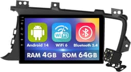 Video In-Dash Units w/GPS SWC 2010 4+64GB 9 Inch Touchscreen Android 14 Car Radi gallery image 1