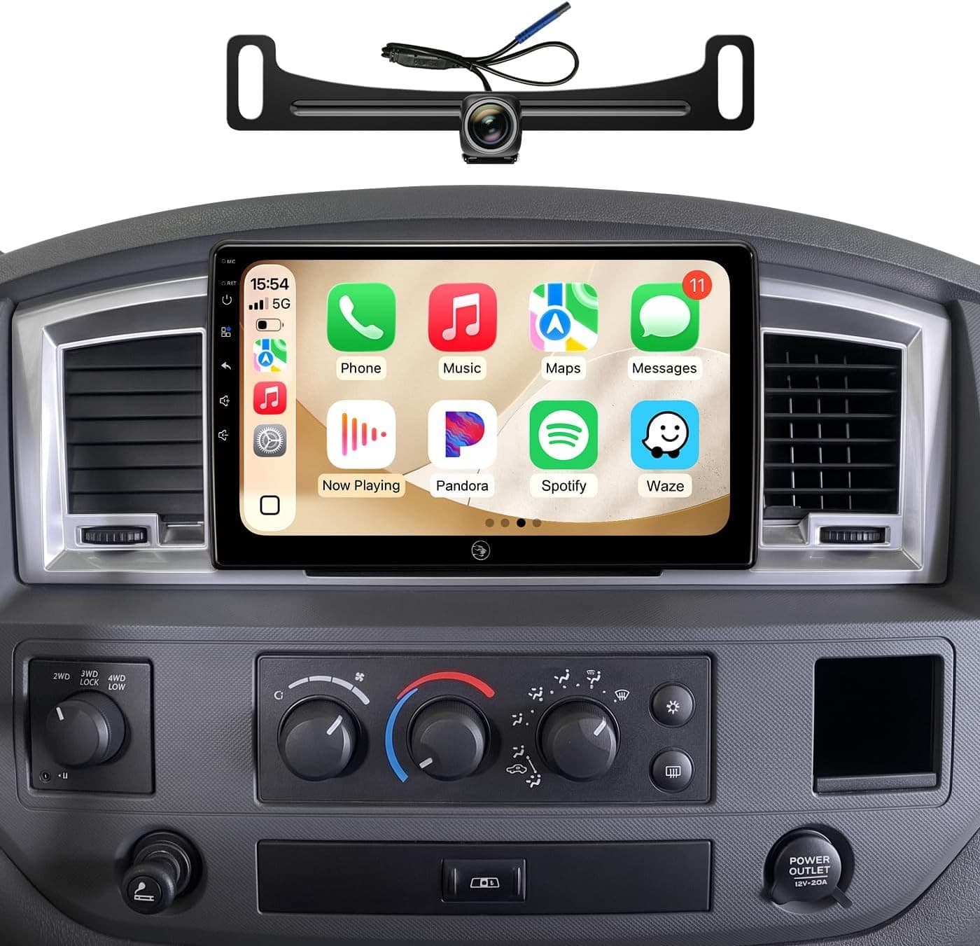 Android 13 Car Stereo Wireless CarPlay Android Auto 07-18 Jeep Wrangler 06-12 Ra