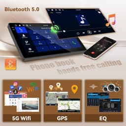 Android 13 Car Stereo Wireless CarPlay Android Auto Subaru Outback Legacy 2010-2 gallery image 3