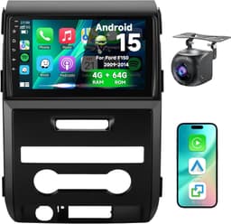Android 13 Car Stereo Wireless CarPlay Android Auto Ford F150 2009-2014 GPS Kit gallery image 1