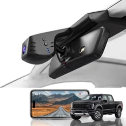 Front 4K Dash Cam for Ford F150 2018-2025 F250 F350 OEM Style 64GB Card gallery image 1