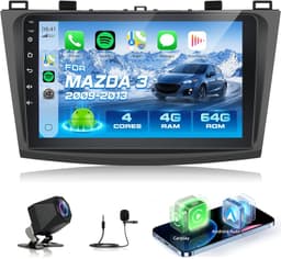 Volxcereo 9in Car Stereo Mazda 3 2009-2013 4GB+64GB CarPlay GPS gallery image 1
