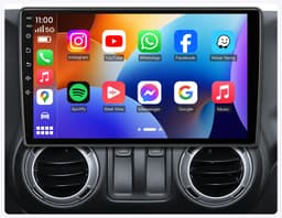 Jerqry 10.1in Car Stereo Jeep Wrangler JK 2007-2017 CarPlay 2GB 64GB gallery image 1