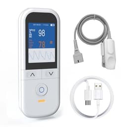 MedChirrup Handheld Pulse Oximeter Adult Child Probes OLED Rechargeable gallery image 1