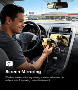 9in Android 13 Car Stereo Wireless CarPlay Android Auto Toyota Corolla 08-13 GPS gallery image 5