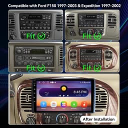 Android 13 Car Stereo Wireless CarPlay Android Auto Ford F150 1997-2003 Expediti gallery image 2